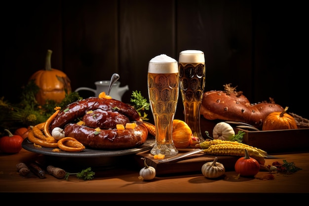 Festa da Oktoberfest Um sabor da culinária tradicional alemã