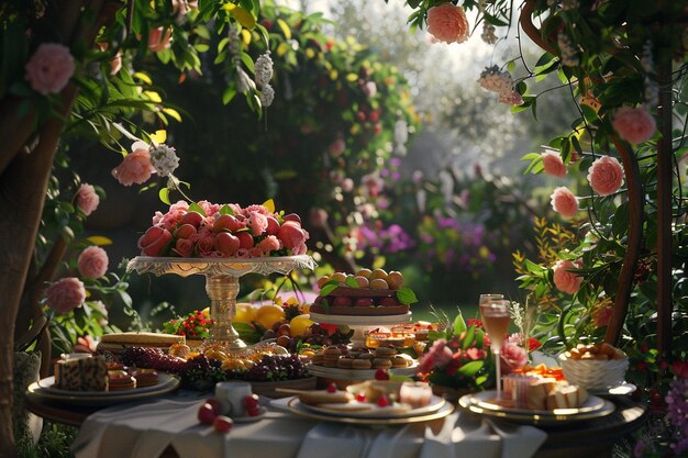 Festa de jardim do Dia da Mãe