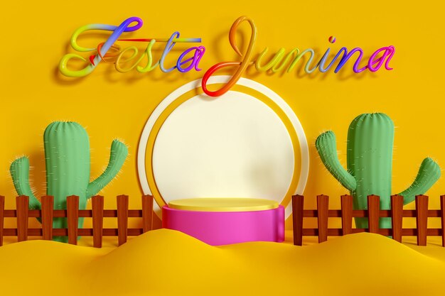 Festa Junina-Ausstellungspodest