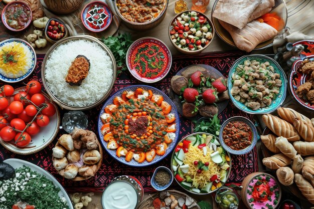 Festa Nowruz de delícias culinárias