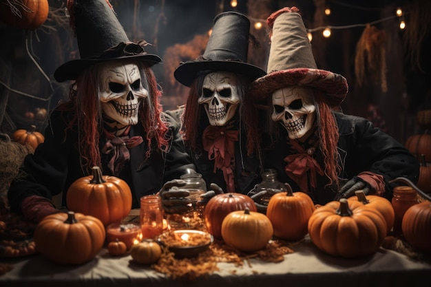 Festa realista de conceito de Halloween