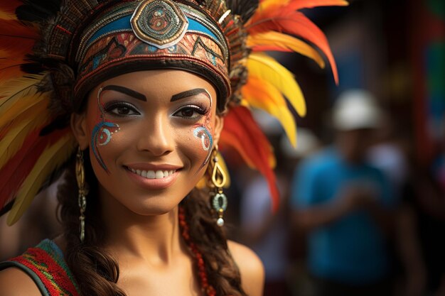 Festas colombianas coloridos meses do ano Natal Feria de Cal explosão de música e cor desfrutar do famoso Carnaval de Barranquilla emoção feliz incrível bonito