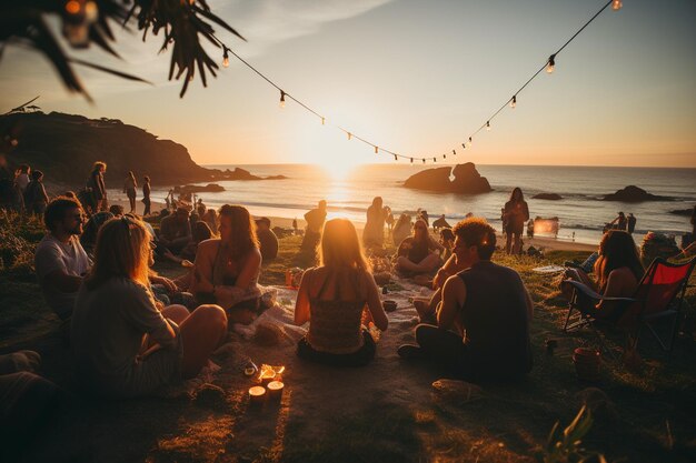 Foto festas e celebrações na praia