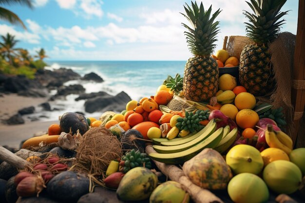 Foto festivais de alimentação tropical