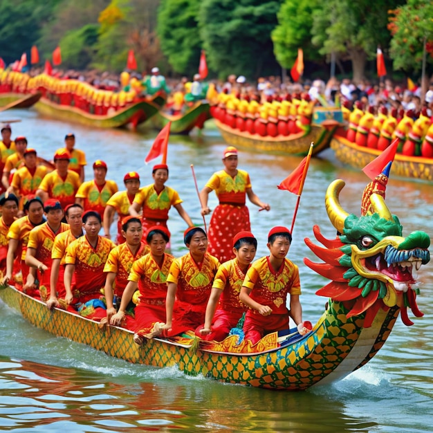 Foto el festival de los barcos dragón