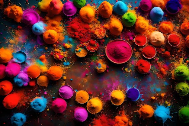 Festival de los Colores en la India Polvo de color