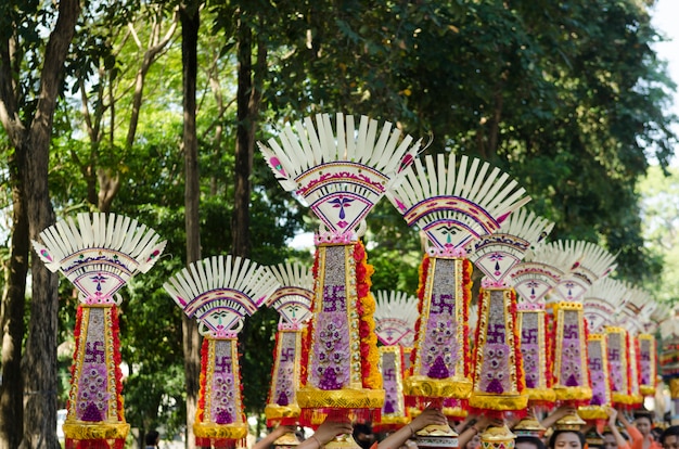 Festival de danza balinesa en Indonesia