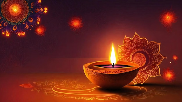 Festival de Diwali Festival de Luzes Celebração de Diwali Decorações de Diwali