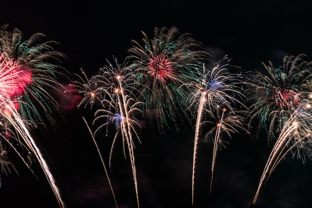 Festival de fogos de artifício em Pattaya, Tailândia