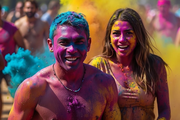 festival de holi de cores