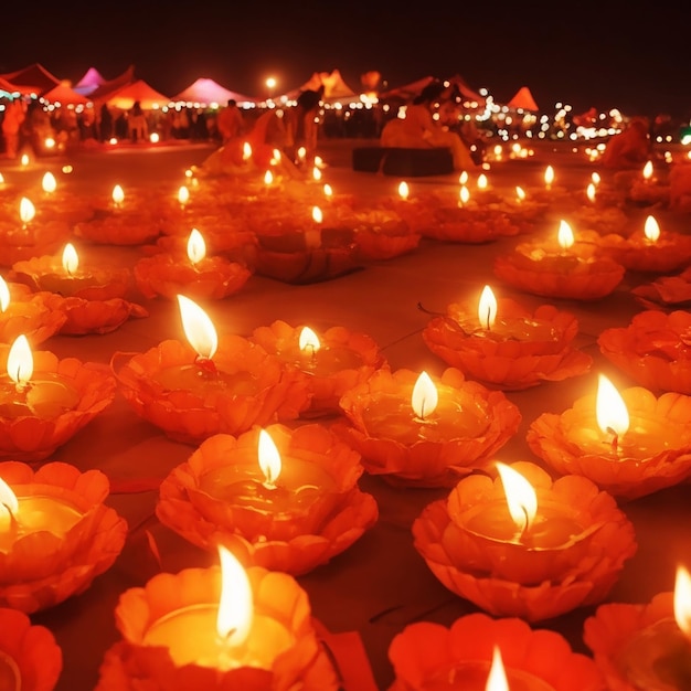 El festival de Diwali ilumina la noche