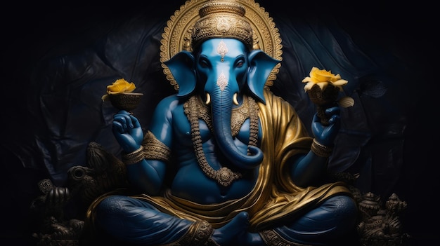 Festival Ganesha Chaturthi dedicado al dios indio con cabeza de elefante