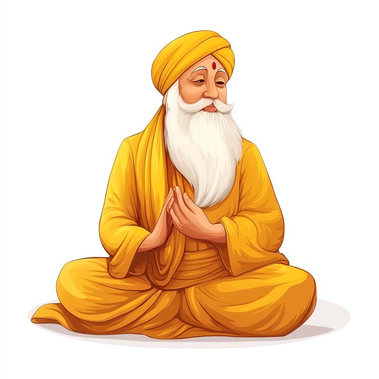 Foto el festival de guru nanak jayanti de los sikhs