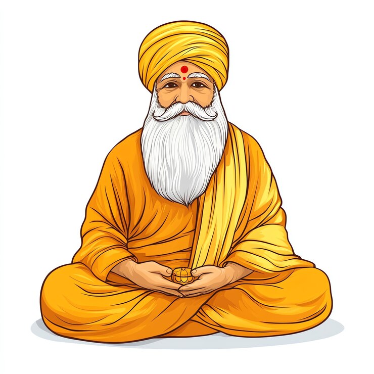Foto el festival de guru nanak jayanti de los sikhs