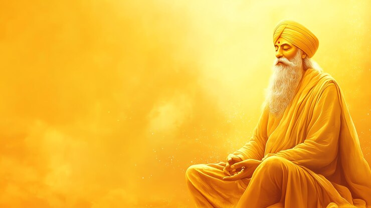 Foto el festival de guru nanak jayanti de los sikhs