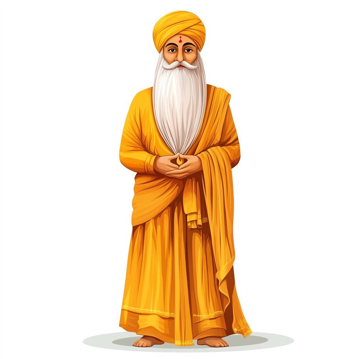 Foto el festival de guru nanak jayanti de los sikhs