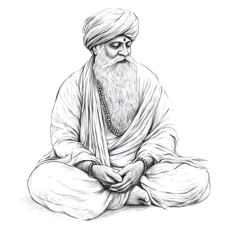 Foto el festival de guru nanak jayanti de los sikhs