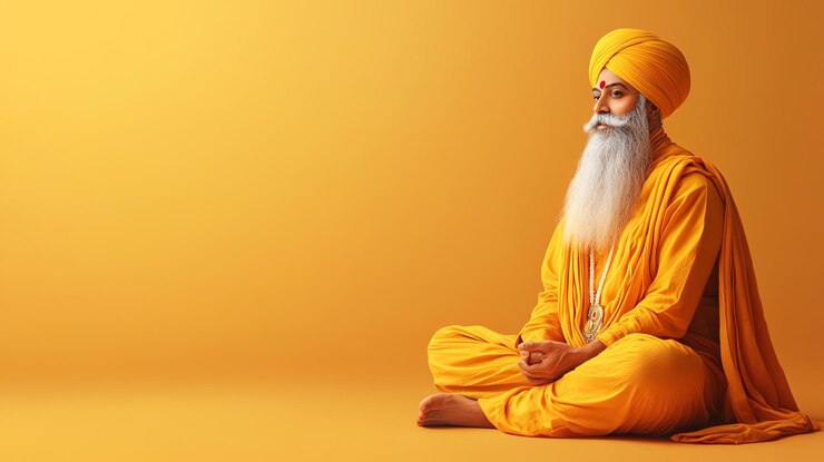 Foto el festival de guru nanak jayanti de los sikhs