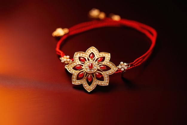 Festival indiano raksha bandhan pulseira ornamental tradicional ou rakhi