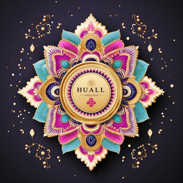 Festival indio Feliz Diwali con accesorios de Diwali vacaciones Fondo Celebración de Diwali tarjeta de felicitación diseño de ilustración vectorial