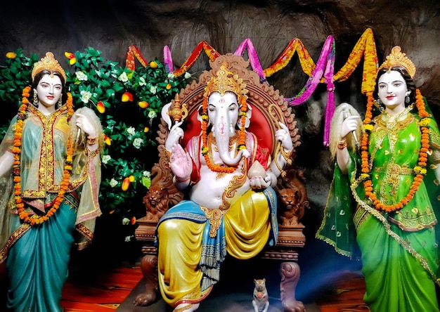 Festival indio de Ganesha Estatua del Señor Ganesha