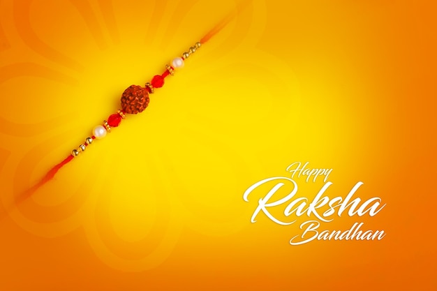 Festival indio raksha bandhan, feliz Raksha Bandhan en caligrafía inglesa