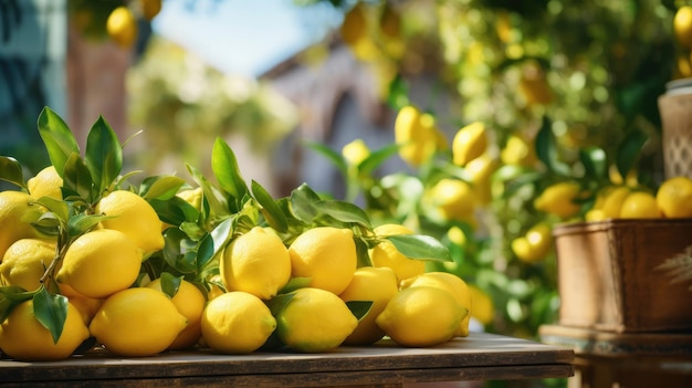 Festival italiano del limón con puestos de limonada y arte