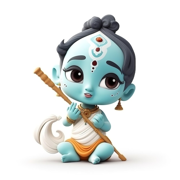 Festival Janmashtami com o Senhor Krishna tocando flauta ilustração vetorial banner de fundo pôster digital post e ilustração de design de cartão