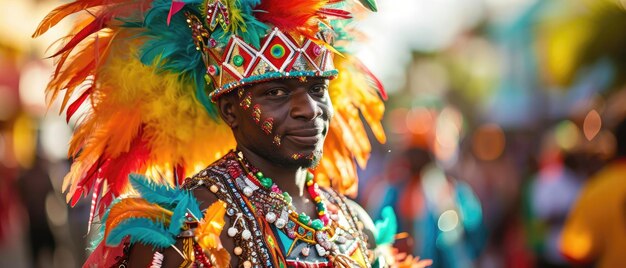 Festival de Junkanoo Trajes coloridos y celebraciones callejeras vibrantes