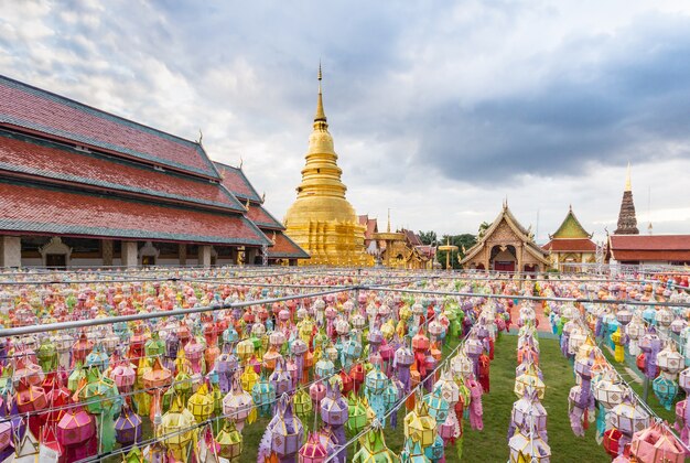 festival de la linterna en el norte de Tailandia