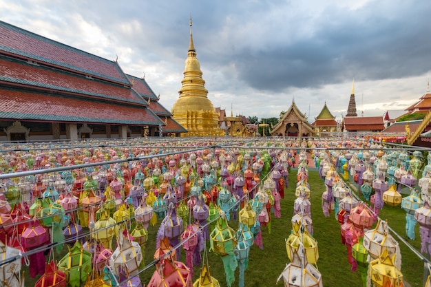 festival de la linterna en el norte de Tailandia
