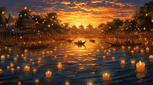 Festival de las linternas flotantes Loy Krathong Yi Peng