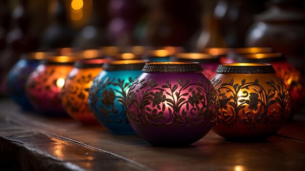 Festival de las luces de Diwali HD 8K papel tapiz Imagen fotográfica de stock