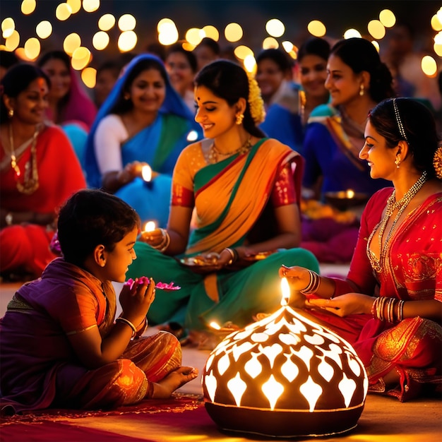 El festival de las luces de la India se adentra en las celebraciones vibrantes y la magia generada por Ai