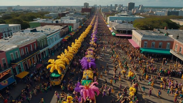 El festival de Mardi Gras en Nueva Orleans