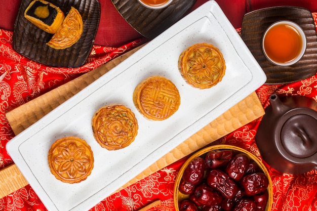 Festival de medio otoño Chinese Traditional Pastry Mooncake