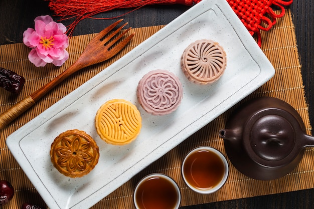 Festival de medio otoño Chinese Traditional Pastry Mooncake