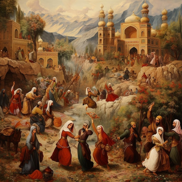 Festival de shab e yalda en 8k hd Foto Premium