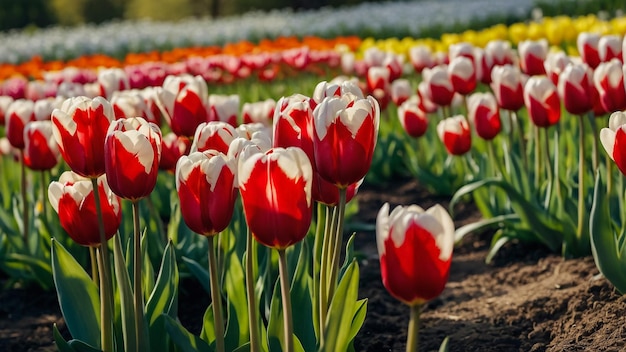 El festival de los tulipanes en flor