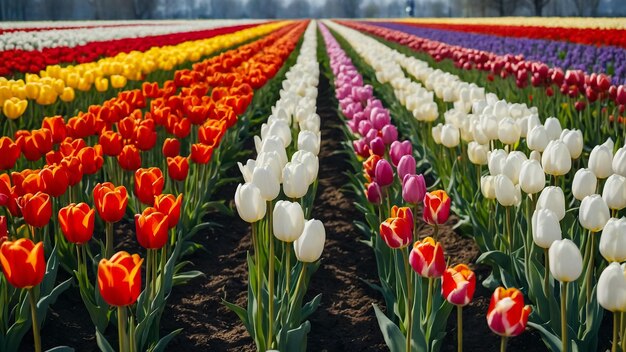 El festival de los tulipanes en flor