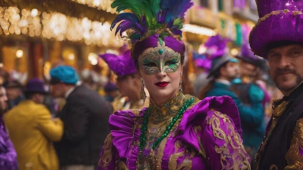 Foto festive mardi gras carnaval veneziano