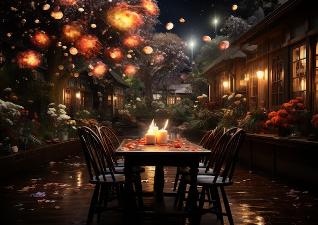 Festive Winter Wonderland Natal e Ano Novo Feriados Celebração Background
