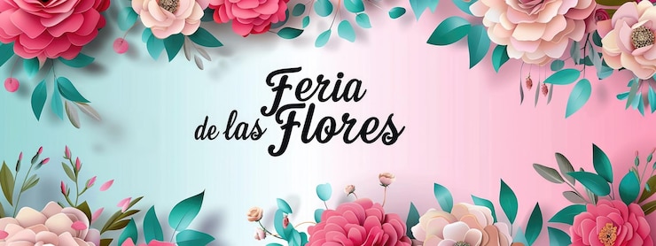 Foto la festividad de las flores se destaca en medio de un alboroto de flores coloridas que se mezclan armoniosamente con el paisaje floral de alegría y esplendor.
