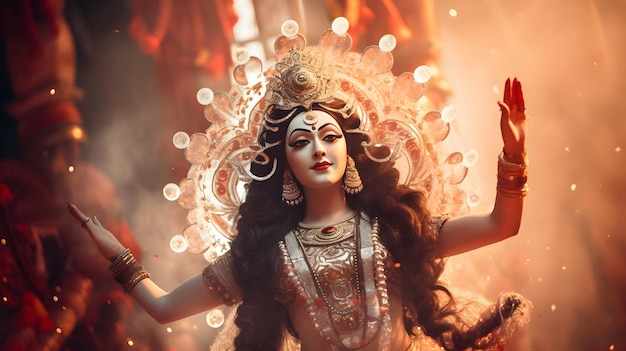 Festividade Divina das Cativantes Celebrações de Durga Puja