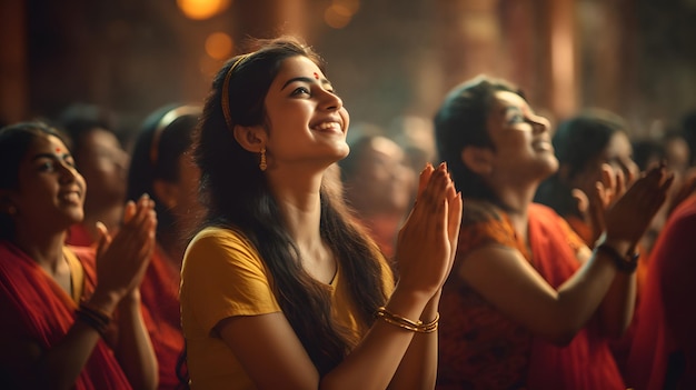 Festividade divina de celebrações cativantes de Durga Puja com fotos de Puja