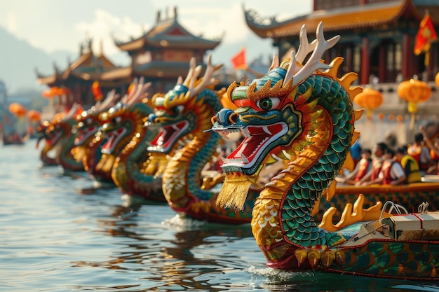 Festivo festival de barcos de dragão mergulhando nas vibrantes tradições, corridas estimulantes e riqueza cultural desta antiga celebração chinesa em homenagem ao legado de Qu Yuan