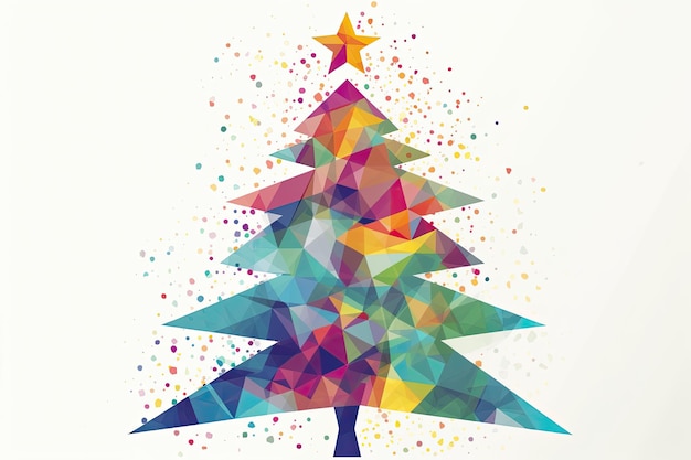 Un festivo país de las maravillas de invierno Un ilustrativo ornamento de árbol de Navidad para celebrar el