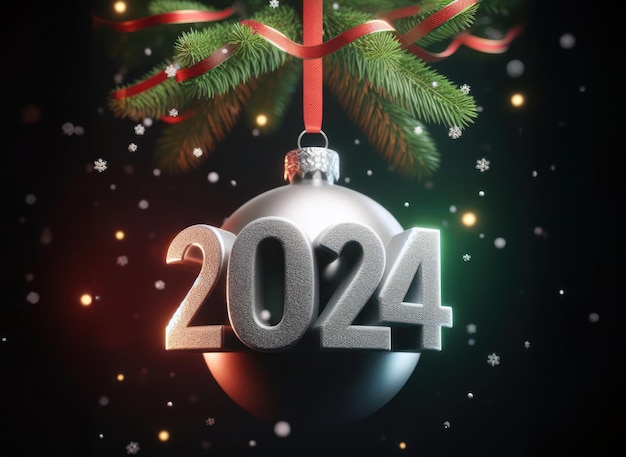 Festliche Neujahrsfeier des kommenden Jahres 2024