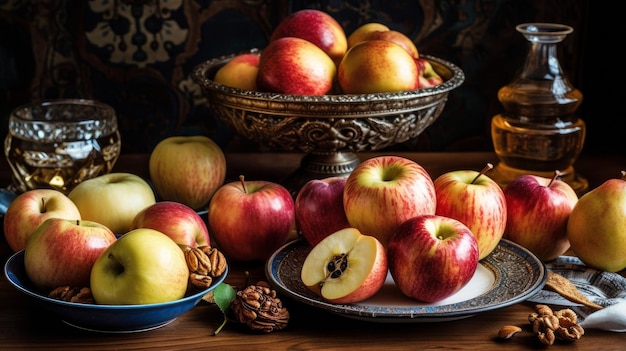 Festliche Rosh Hashanah-Feier, KI generiert