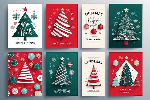 Festliche Wünsche für moderne Weihnachts- und Neujahrskarten